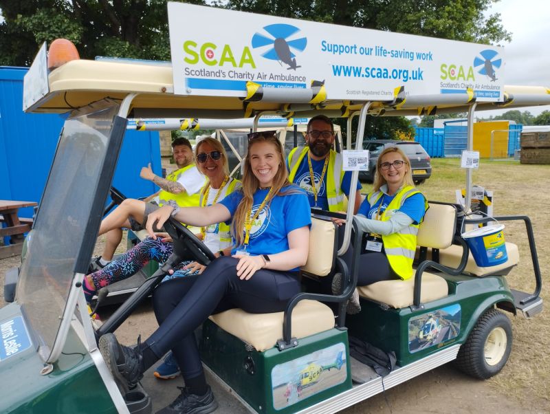 Scottish Air Ambulance buggy service at Scottish Game Fair